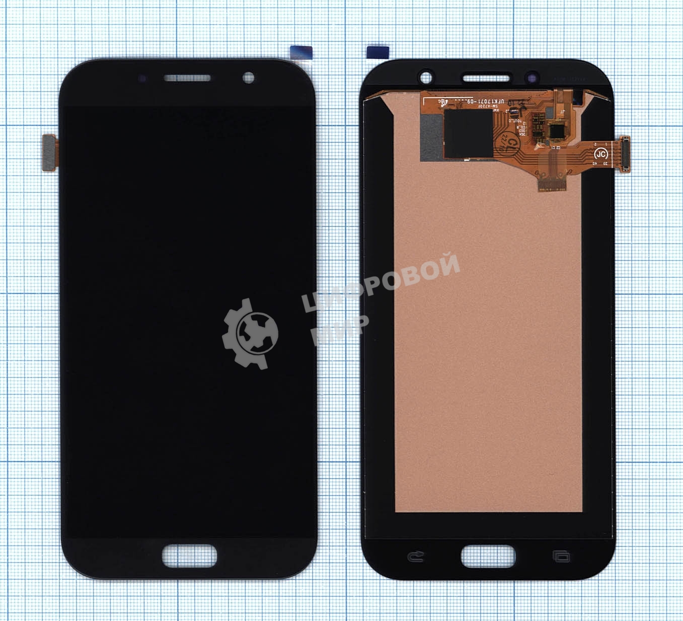 Дисплей для Samsung Galaxy A7 (2017) SM-A720F в сборе с тачскрином (INCELL) черный