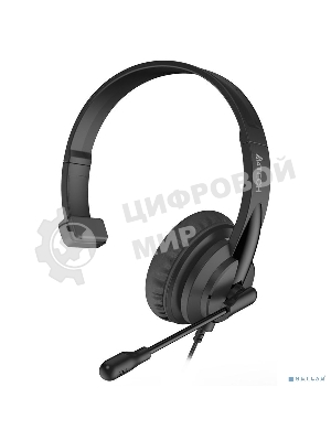 Гарнитура A4Tech HU-11 чёрный, проводная