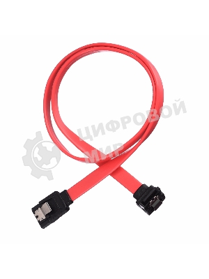 Кабель GoPower SATA (m)-SATA (m) 0.5м силикон ver.2.0 красный (1/250)