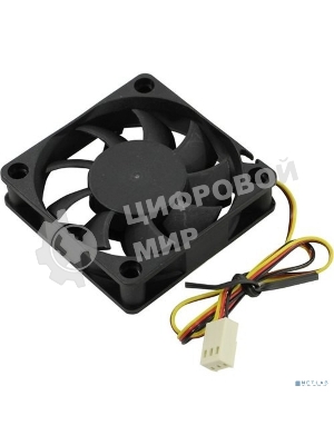 Вентилятор для корпуса ExeGate EX06015S3P черный, 60 мм, 3500 об/мин, 24 дБ, 3 pin