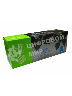 Картридж лазерный Cactus CS-CE741A голубой (7300 стр.) для HP CLJ CP5220/CP5221/CP5223/CP5225/CP5227/CP5229