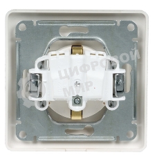 Механизм розетки TV 1-м СП Glossa проходной 4DB белый SchE GSL000192