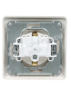 Механизм розетки TV 1-м СП Glossa проходной 4DB белый SchE GSL000192