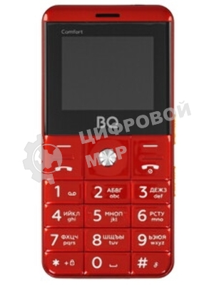Мобильный телефон BQ 2006 Comfort красный/черный