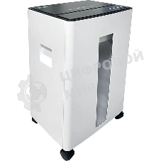 Шредер Office Kit S330SF (3,9х35) белый (секр.P-4) фрагменты 13лист. 30лтр. скобы пл.карты