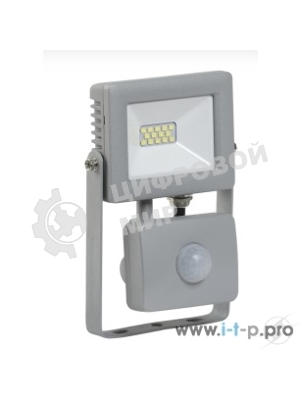 Прожектор IEK LPDO702-10-K03 СДО 07-10Д светодиодный серый с ДД IP44 IEK