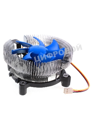 Кулер CROWN для процессора CM-90 (Для Intel и AMD,TDP до 95 Ватт,Низкая посадка радиатора,Гидродинамическии подшипник,Размер: 115x110x57 мм)