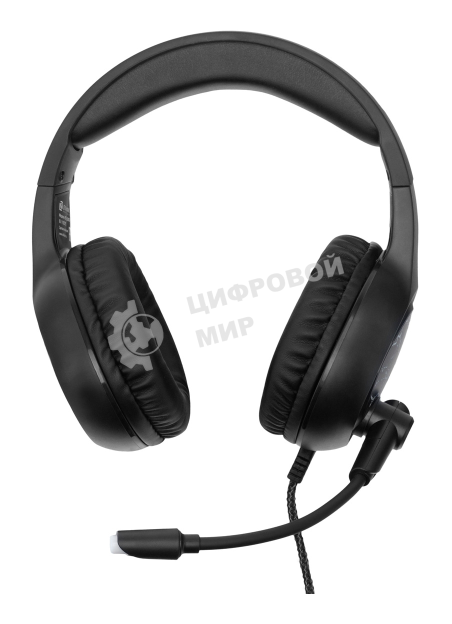 Наушники с микрофоном Oklick HS-L930G SNORTER черный/синий 2м мониторные USB оголовье (HS-L930G)