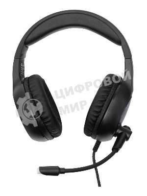 Гарнитура Oklick HS-L930G чёрный/синий, проводная, USB, подсветка