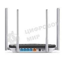 Беспроводный маршрутизатор Mercusys AC12, Dual Band, (867Мбит/с на 5 ГГц + 300Мбит/с на 2,4 ГГц)4 порта 100 Мбит/с, 4 фиксированных антенны