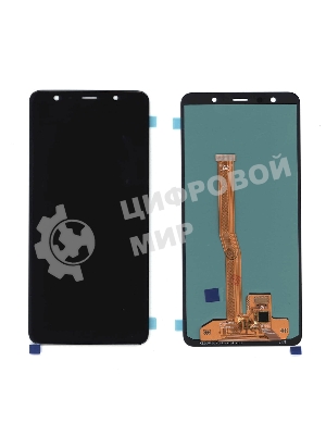 Дисплей для Samsung Galaxy A7 SM-A750F (2018) (OLED Full Size) черный
