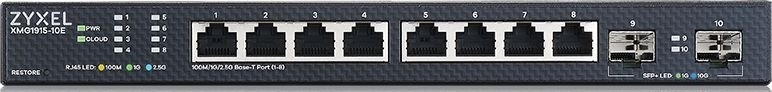 Коммутатор мультигигабитный Smart L3 Lite Zyxel NebulaFlex XMG1915-10E, 8xRJ-45: 1/2.5G, 2xSFP+, бесшумный (без вентилятора)