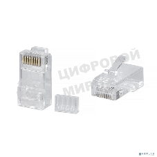 Коннектор Cabeus, RJ45(8p8c), кат. 6, неэкр., прозрачный