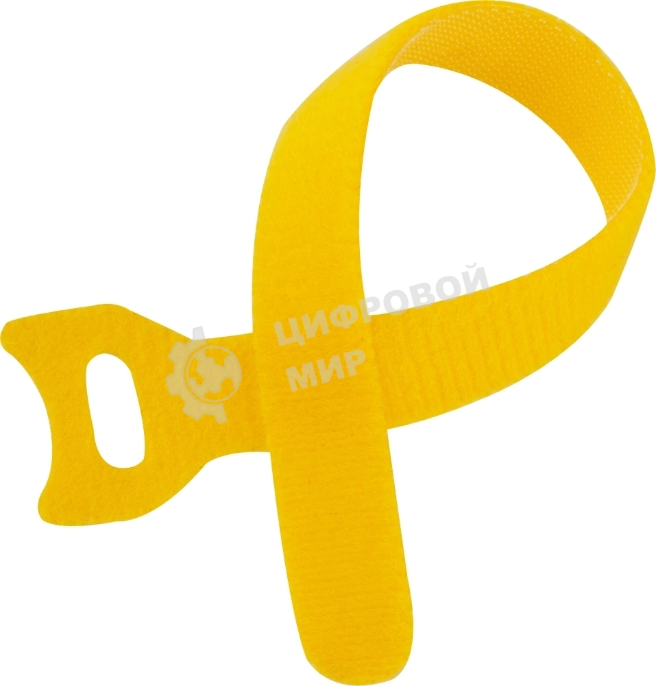 Хомут-липучка Lanmaster LAN-VCM180-YL, 180 мм, 20 шт., желтый