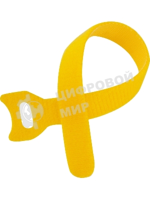 Хомут-липучка Lanmaster LAN-VCM180-YL, 180 мм, 20 шт., желтый