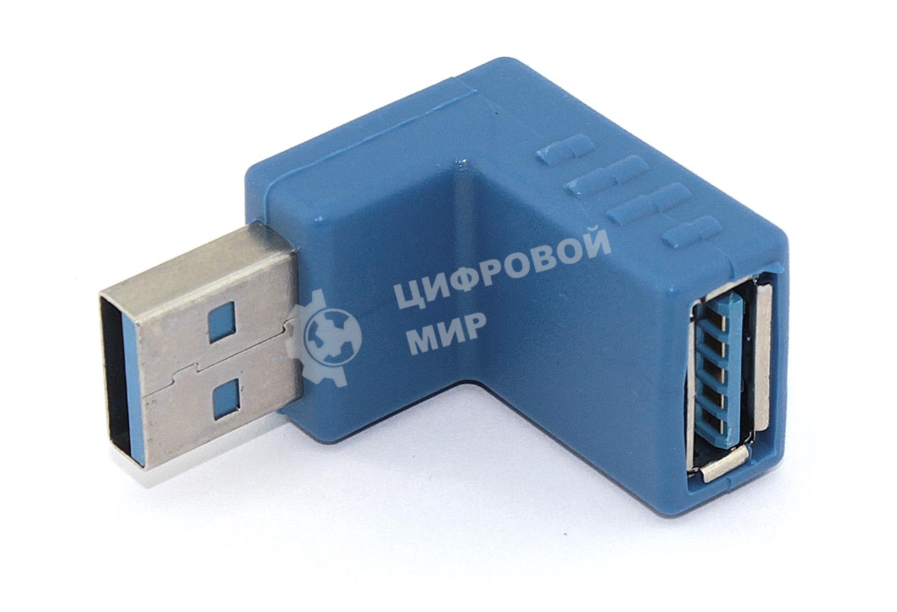 Угловой удлинитель USB Type A с поворотом вниз