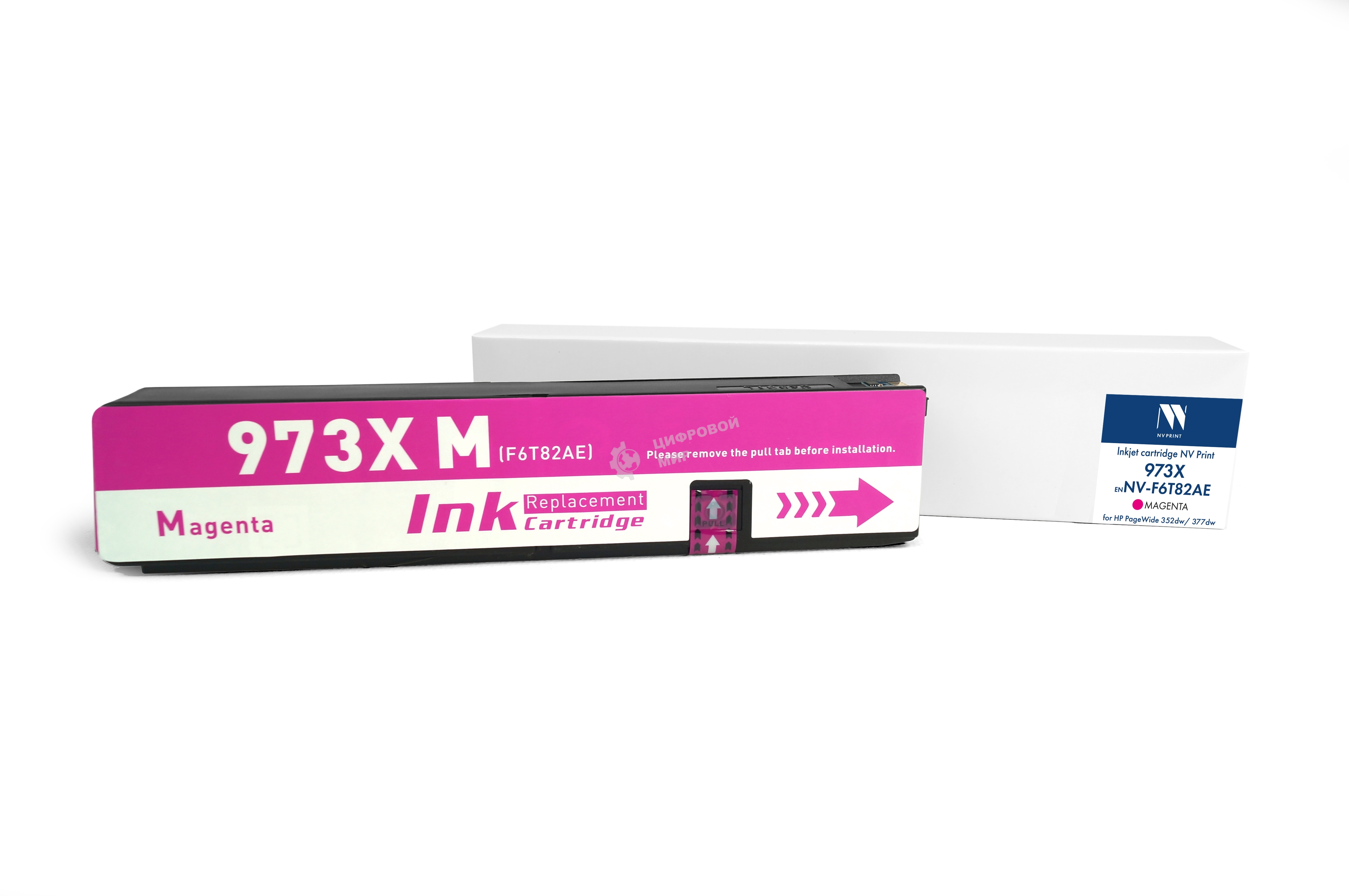Картридж струйный NVPrint 973X (NV-F6T82AE ) пурпурный для HP PageWide 352dw/377dw/Pro 452d/477/552/577/Managed P55250dw/P57750dw (7000 стр) совместимый