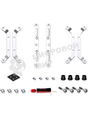 Кулер для процессора ID-COOLING IS-50X-V3 черный 120мм алюминий/медь 2000rpm 31.2db 4-pin 130W 56мм