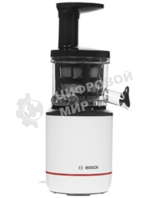 Соковыжималка Bosch MESM500W черный, шнековая вертикальная, 150 Вт, 1000 мл, электронное, реверс