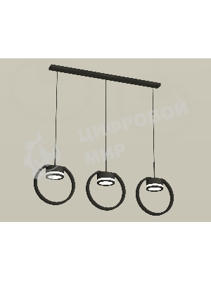 Светильник Ambrella light XB9107150/3 SBK/FR черный песок/белый матовый GX53 (C9107, N8415)
