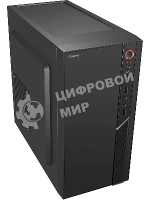 Компьютерный корпус Digma DCC-MN306 черный без БП mATX 1x80мм 1x92мм 2x120мм 2xUSB 2.0 1xUSB 3.0 audio