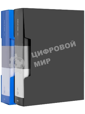 Папка с 100 прозрачными вкладками Deli EF903 A4, ассорти в коробе