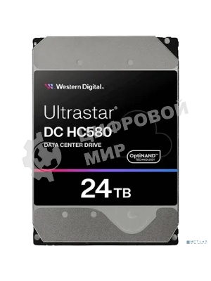 Жесткий диск WD SATA-III 24TB WUH722424ALE6L4 Server Ultrastar DC HC580 (7200rpm) 512Mb 3.5