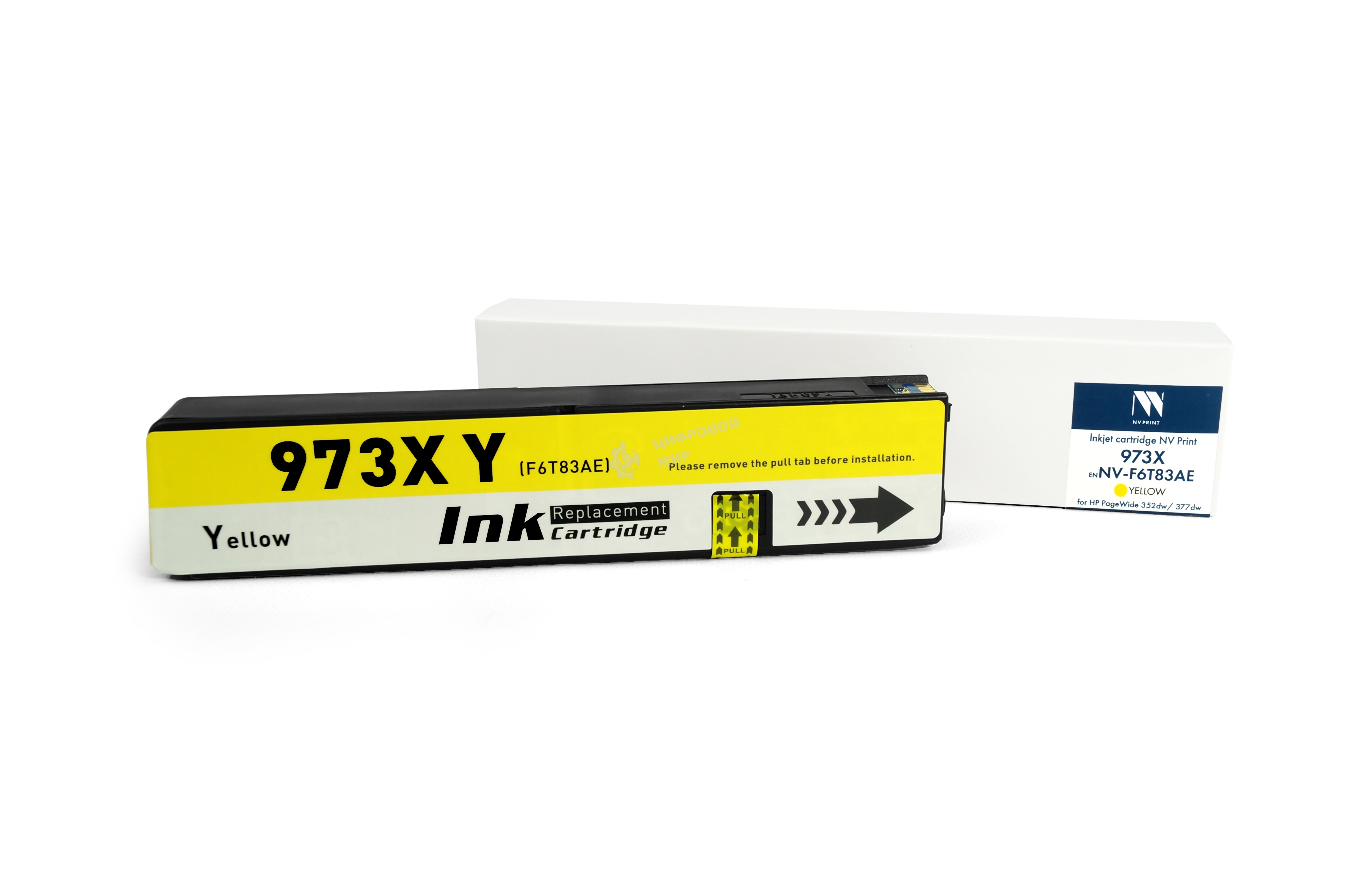 Картридж струйный NVPrint 973X (NV-F6T83AE ) желтый для HP PageWide 352dw/377dw/Pro 452d/477/552/577/Managed P55250dw/P57750dw (7000 стр) совместимый