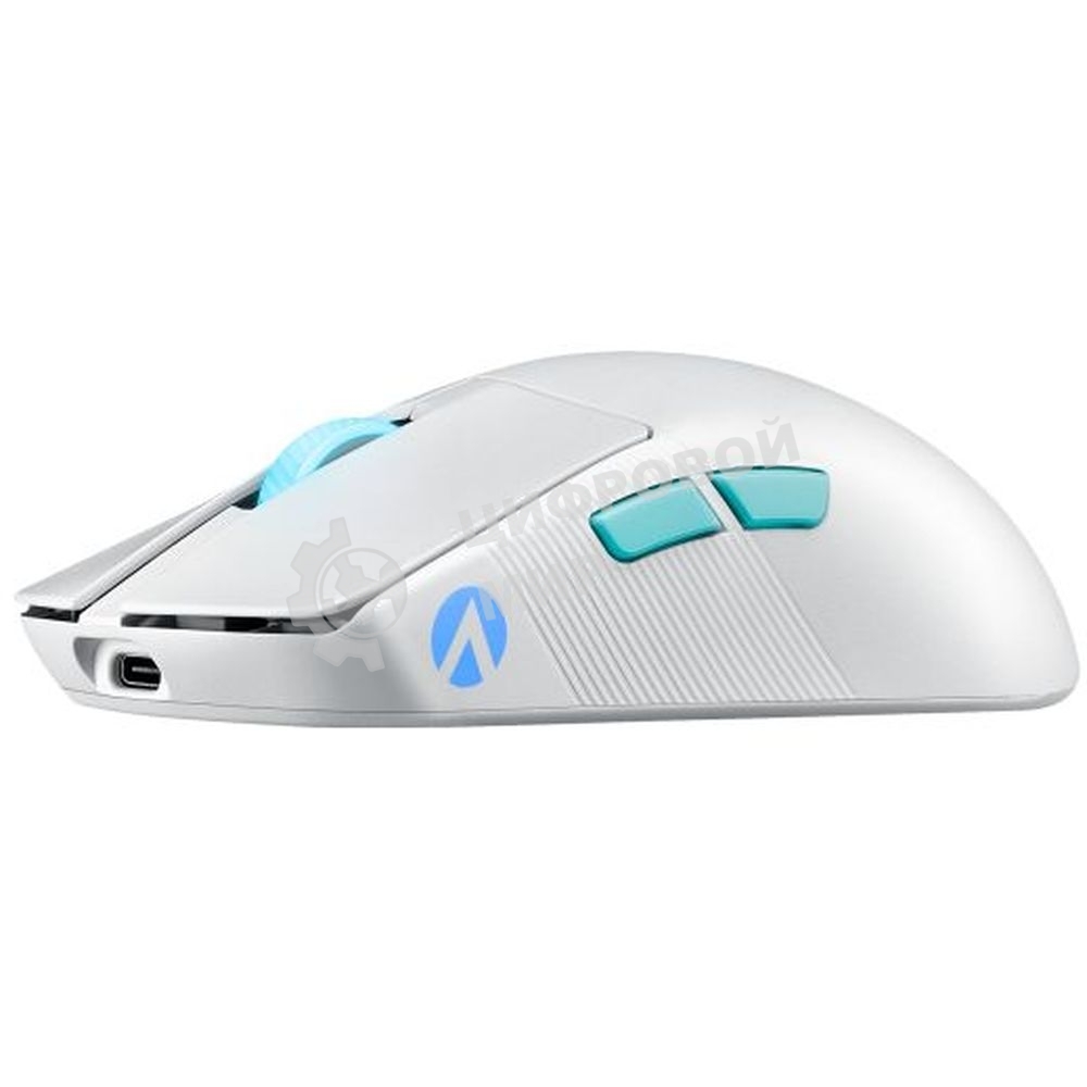 Мышь беспроводная/проводная ASUS ROG Harpe Ace Aim Lab Edition белый, 36000 dpi, радиоканал, Bluetooth, USB, кнопки - 5