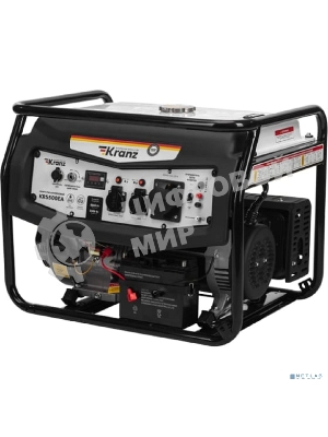 Электрогенератор бензиновый Kranz KR5500EA, 5.5 кВт, 96.1 дБ, 77 кг