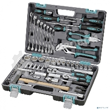 Набор инструментов Stels 141041/2'' 1/4'' CrV пластиковый кейс  76 предм.