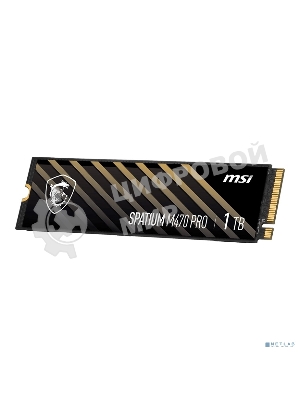 Накопитель SSD MSI M.2 2280 1Tb SPATIUM M470 PRO Client SSD S78-440L0J0-P83, PCIe Gen4x4 with NVMe