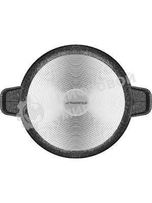 Кастрюля Maunfeld GRETA MF24GRTT01CR из литого алюминия со стеклянной крышкой, 24 см, 4 л