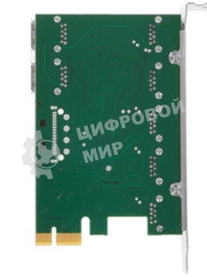 Контроллер ExeGate EXE-317 PCI-E 2.0, 5*USB 3.0 ext + 2*USB 3.0 int, разъем доп.питания (OEM)