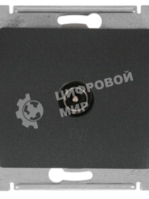 Механизм розетки TV Glossa 1DB оконечной антрацит SchE GSL000791