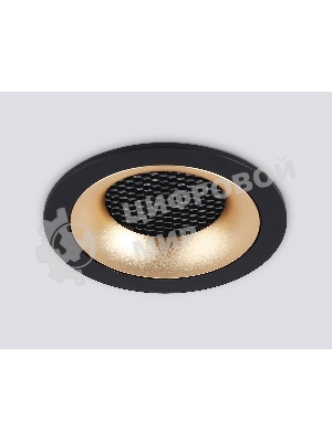 Светильник встраиваемый Ambrella light TN102725 BK/GD черный/золото GU5.3 92*92*23