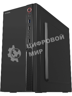 Компьютерный корпус Digma DCC-MN306 черный без БП mATX 1x80мм 1x92мм 2x120мм 2xUSB 2.0 1xUSB 3.0 audio