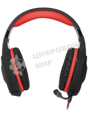 Гарнитура Sven AP-G988MV чёрный-красный, проводная, 3.5 мм