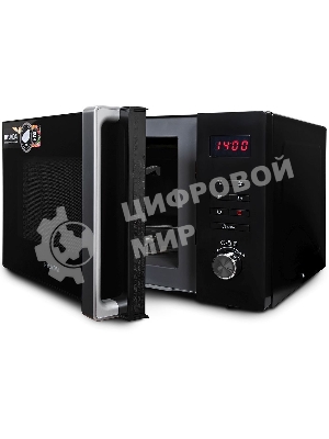 Микроволновая печь Hyundai HYM-M2062 черный, 23 л, 800 Вт, переключатели - кнопки, поворотный механизм