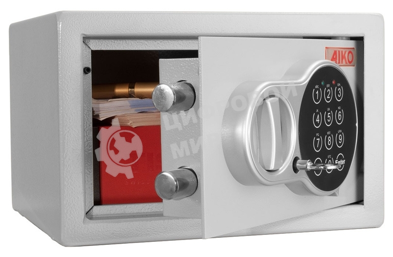 Сейф AIKO Т-17 EL (Внешние размеры:170х260х252 мм, Вес:4 кг)