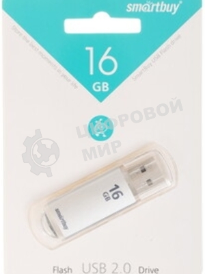 Флешка USB SmartBuy V-Cut Silver (SB16GbVC-S), 16Gb, USB 2.0, R/W 25/15, серебристый