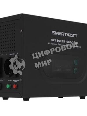 Источник бесперебойного питания Smartwatt Boiler 1000/12LW 600Вт 1000ВА черный