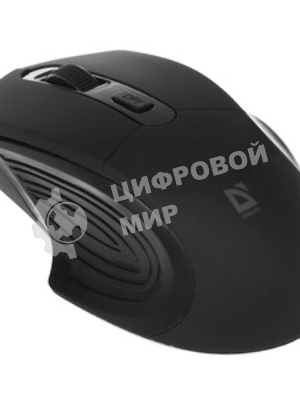 Мышь беспроводная Defender Datum MB-345 черный, 1600 dpi, радиоканал, USB, кнопки - 4