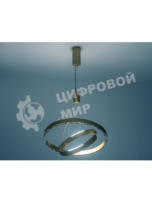 Подвесной светодиодный светильник Ambrella light FL5885/2 GD золото 45W 3000K/4200K/6400K D600/400*1200 (без ПДУ)