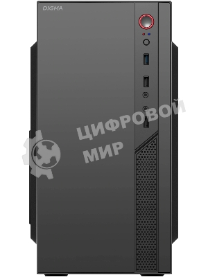 Компьютерный корпус Digma DCC-MN306 черный без БП mATX 1x80мм 1x92мм 2x120мм 2xUSB 2.0 1xUSB 3.0 audio