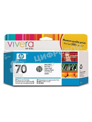Картридж струйный HP №70 C9448A черный матовый для HP DJ Z2100/Z3100 (130мл)