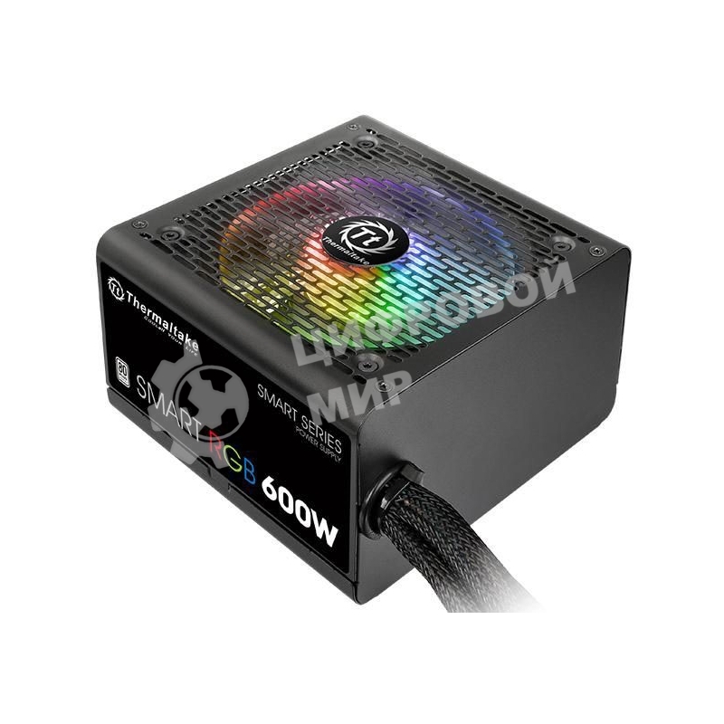 Блок питания Thermaltake Smart RGb (PS-SPR-0600NHSAWE-1), 600Вт, 80 PLUS, 120мм, черный
