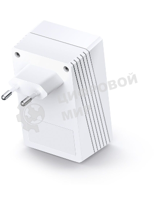 Сетевое оборудование TP-Link TL-WPA4220 300Mbps Wireless AV500 Powerline Extender, 500Mbps Powerline Datarate, 2 10/100Mbps Fast Ethernet ports, HomePlug AV, Plug and Play, WiFi Clone, Single Pack