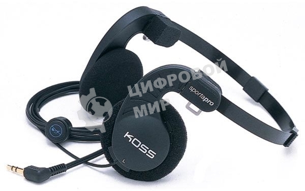 Проводные наушники Koss Sporta Pro черный, накладные, Jack 3.5 мм, складная конструкция