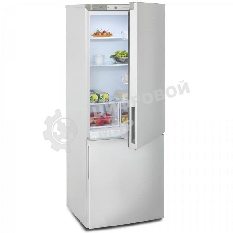 Холодильник Бирюса Б-M6034 металлик двухкамерный 210/85л морозилка снизу
